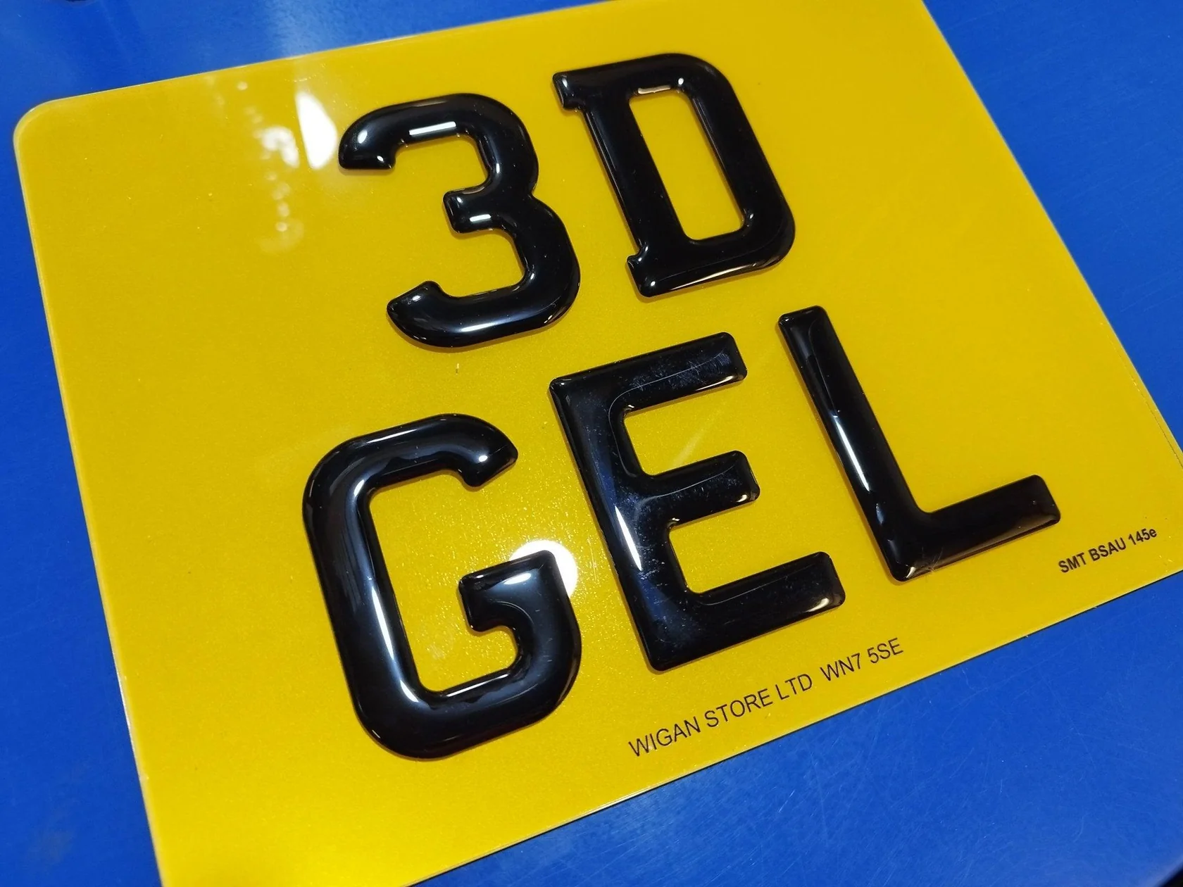 3D Gel 9x7” Motorbike Number Plate 100% Mot And Road Legal