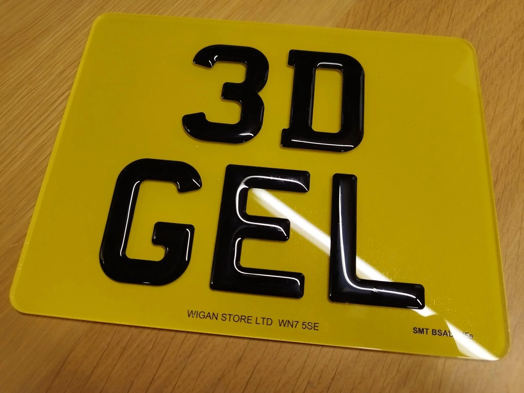 3D Gel 9x7” Motorbike Number Plate 100% Mot And Road Legal