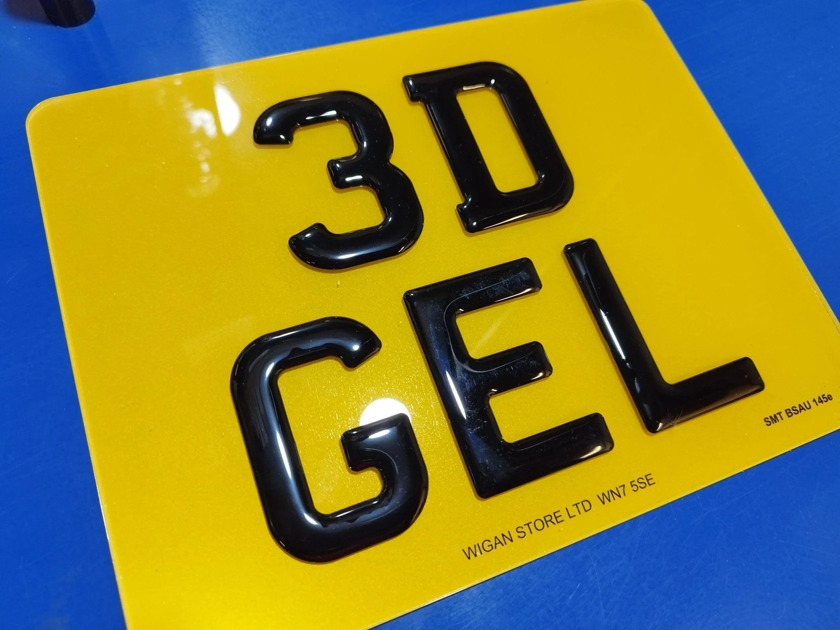 3D Gel 9x7” Motorbike Number Plate 100% Mot And Road Legal